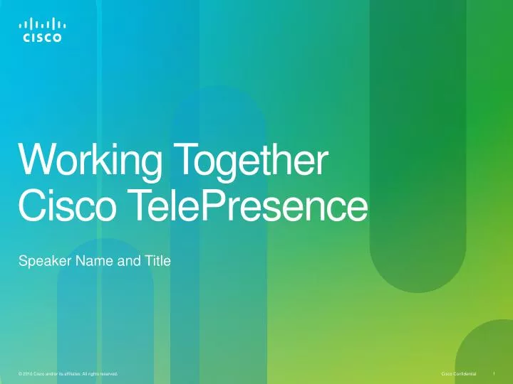 working together cisco telepresence