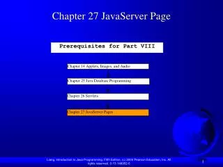 Chapter 27 JavaServer Page