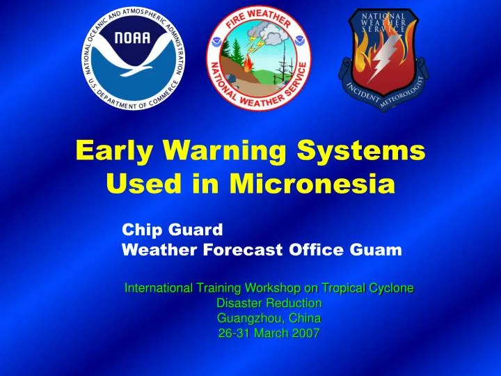 early warning systems used in micronesia