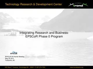 Technology Research &amp; Development Center