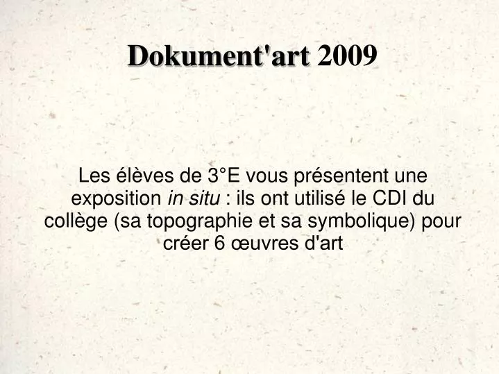 dokument art 2009