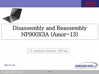Disassembly and Reassembly NP900X3A ( Amor-13 )