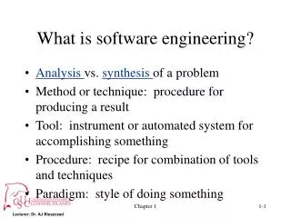 What is software engineering?