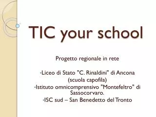 TIC your school