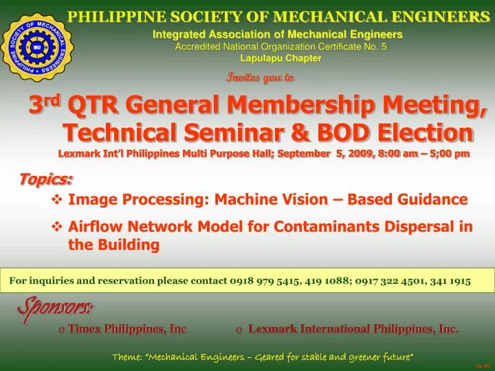 philippine society of mechanical engineers