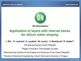 Application of layers with internal stress for silicon wafer shaping