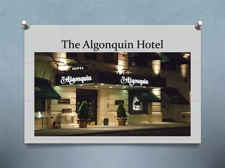 the algonquin hotel