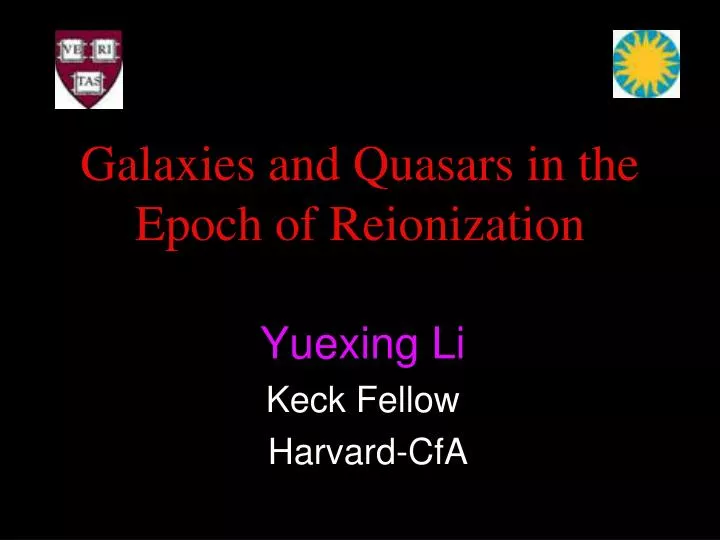galaxies and quasars in the epoch of reionization