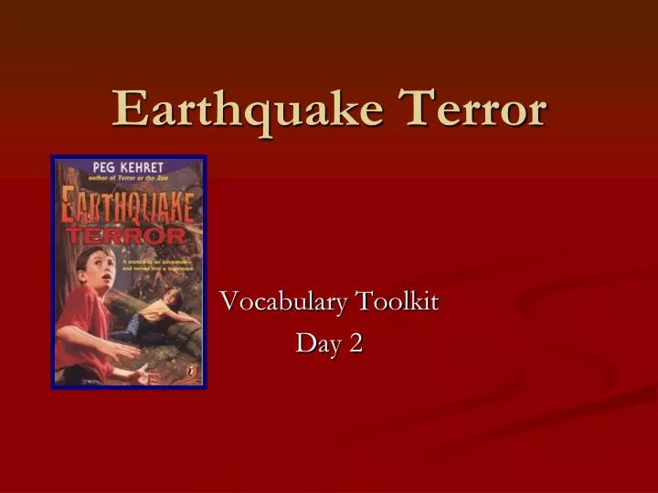 earthquake terror
