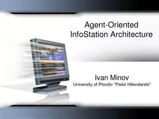 Agent-Oriented InfoStation Architecture