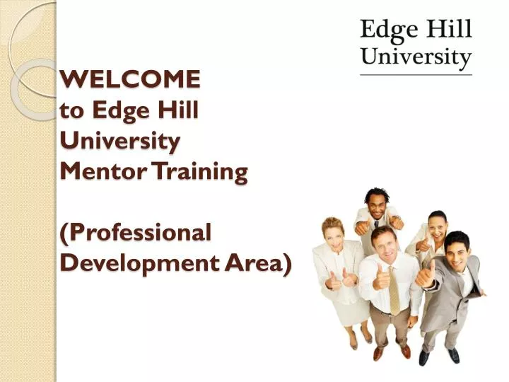 welcome to edge hill university mentor training professional development area