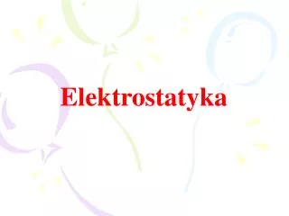 Elektrostatyka