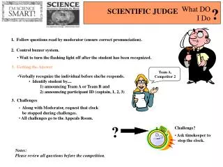 SCIENTIFIC JUDGE