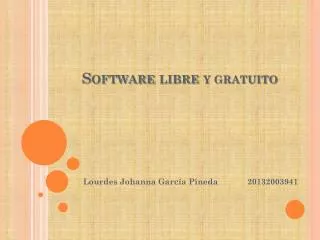 Software libre Y GRATUITO