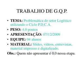 TRABALHO DE G.Q.P.