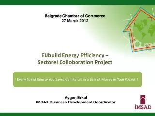 EUbuild Energy Efficiency – Sectorel Colloboration Project