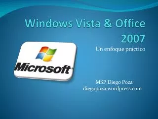 Windows Vista &amp; Office 2007
