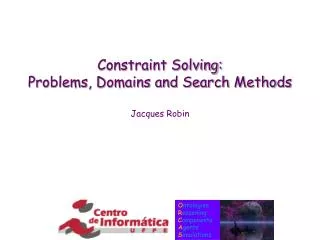 Constraint Solving: Problems, Domains and Search Methods
