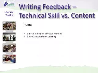 Writing Feedback – Technical Skill vs. Content