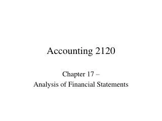 Accounting 2120