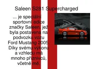 Saleen S281 Supercharged
