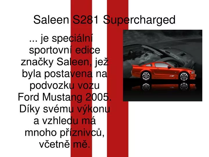 saleen s281 supercharged
