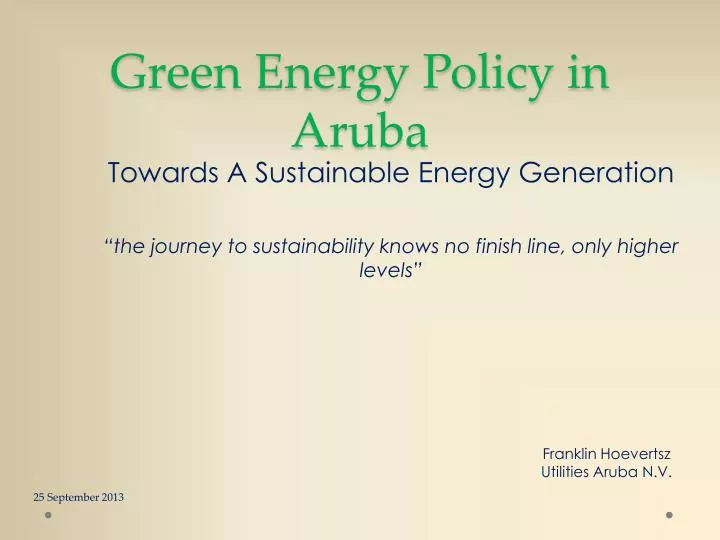 green energy policy in aruba