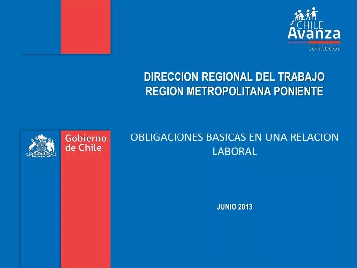 direccion regional del trabajo region metropolitana poniente