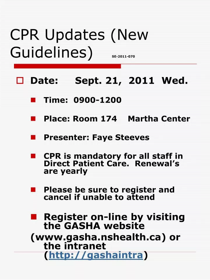 cpr updates new guidelines se 2011 070
