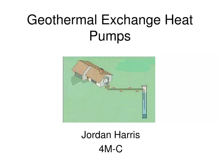 geothermal exchange heat pumps