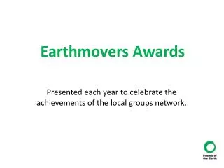 Earthmovers Awards