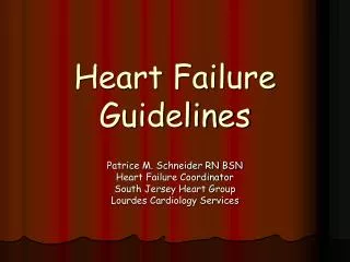 Heart Failure Guidelines
