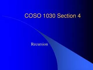 COSO 1030 Section 4