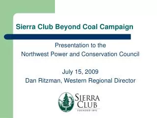 Sierra Club Beyond Coal Campaign