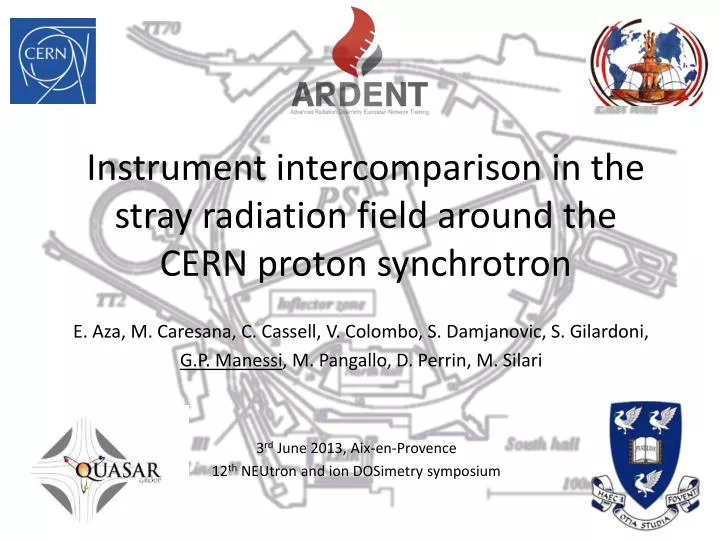 instrument intercomparison in the stray radiation field around the cern proton synchrotron