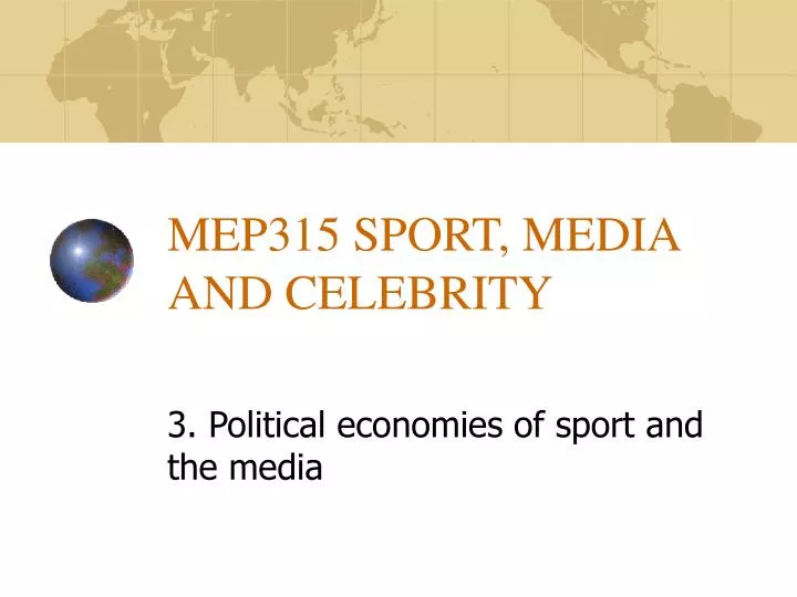 mep315 sport media and celebrity