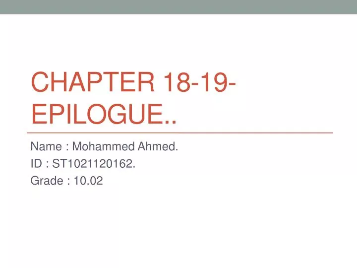 chapter 18 19 epilogue