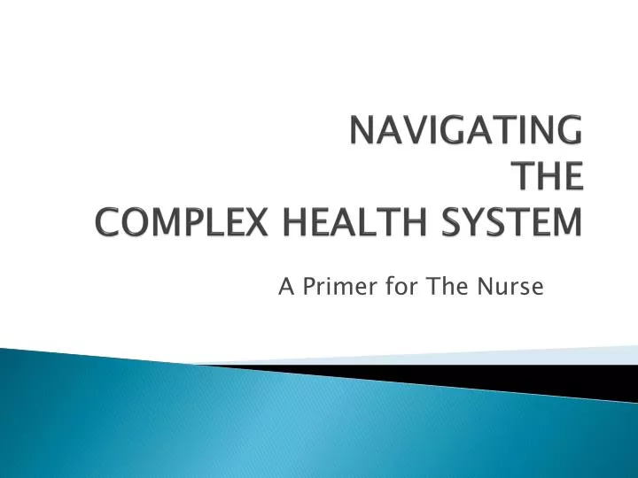 navigating the complex health system