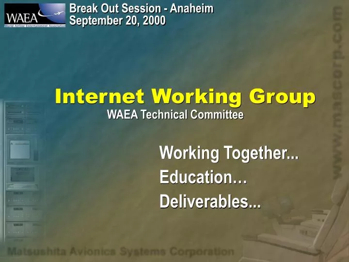 internet working group