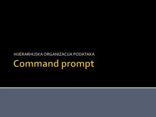 Command prompt