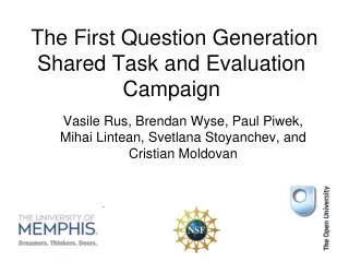  The First Question Generation Shared Task and Evaluation Campaign