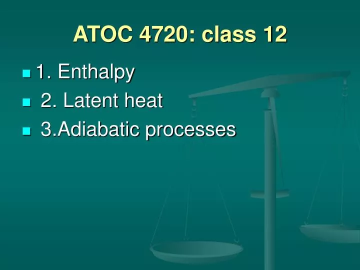 atoc 4720 class 12