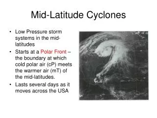 Mid-Latitude Cyclones