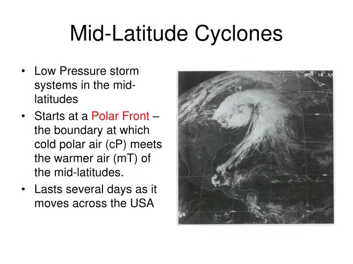 mid latitude cyclones