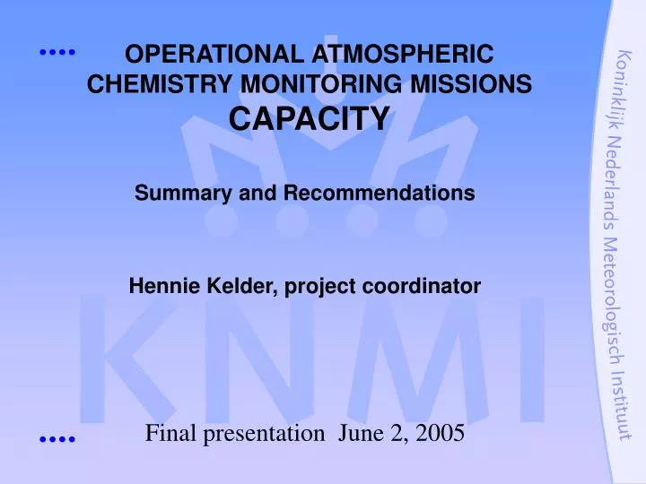 operational atmospheric chemistry monitoring missions capacity