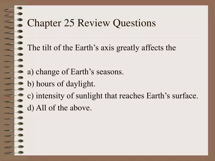 chapter 25 review questions