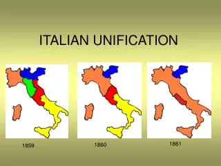 ITALIAN UNIFICATION