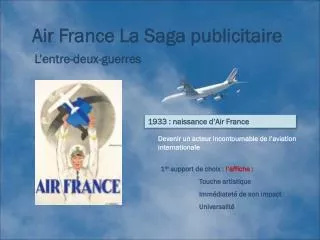 Air France La Saga publicitaire
