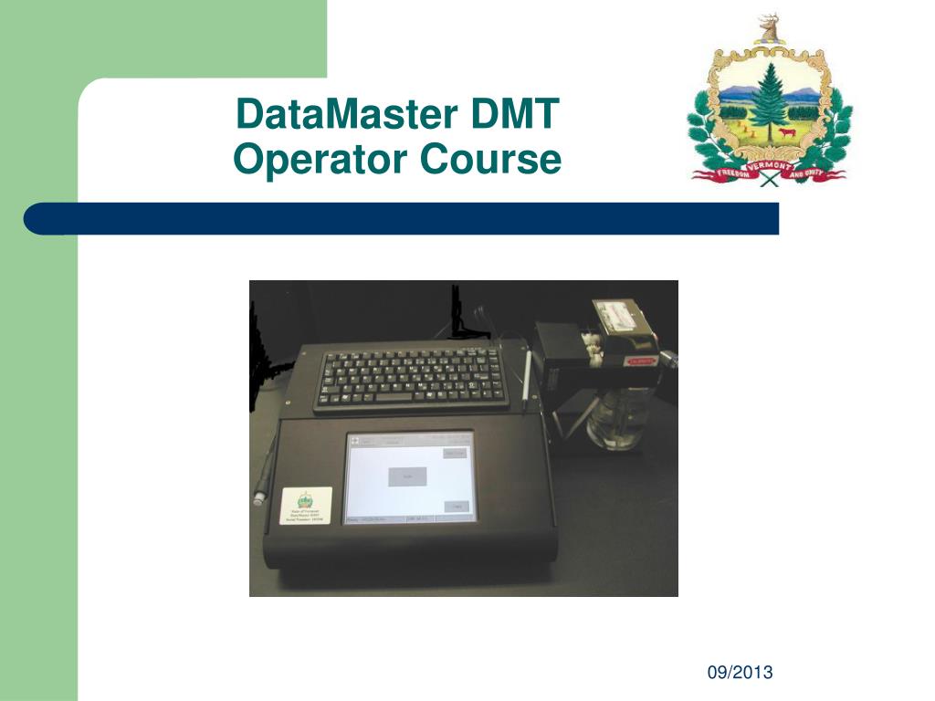 PPT - DataMaster DMT Operator Course PowerPoint Presentation, free ...