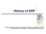History of ERP - slide 1